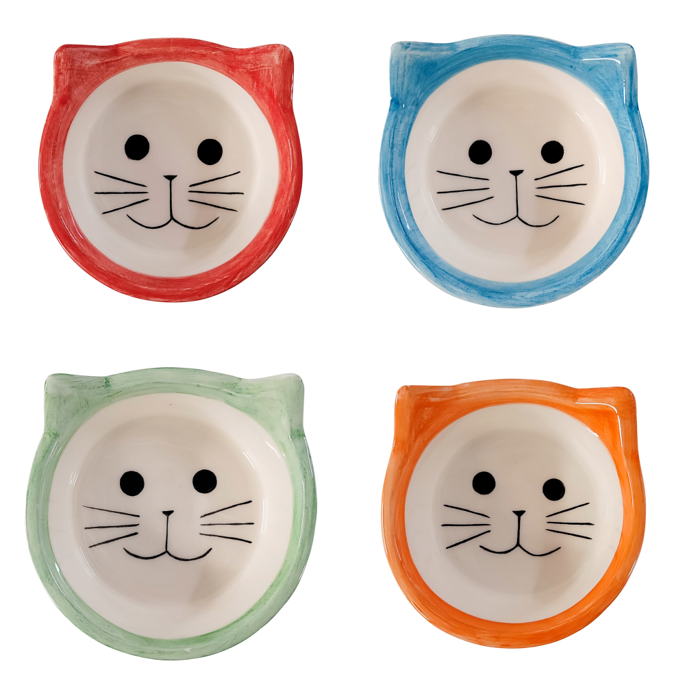 PetSupply Guy Handmade Round Plain Bowls For Cats - main