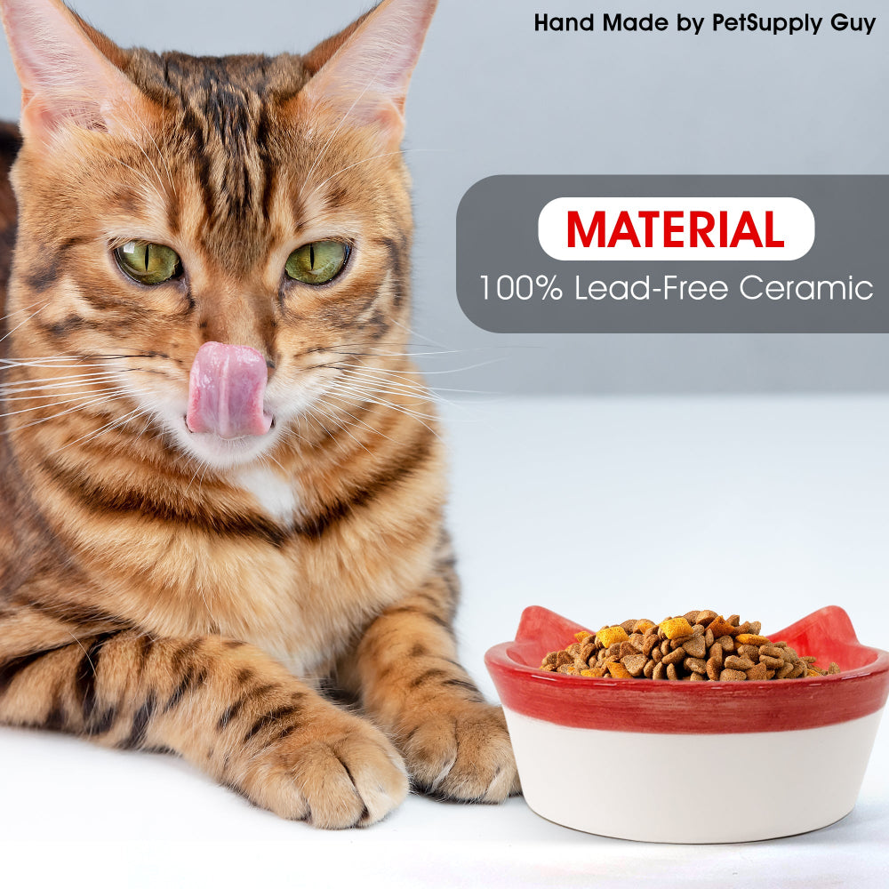 Shopify Cat Bowl Round Plain all colors-Lifestyle1
